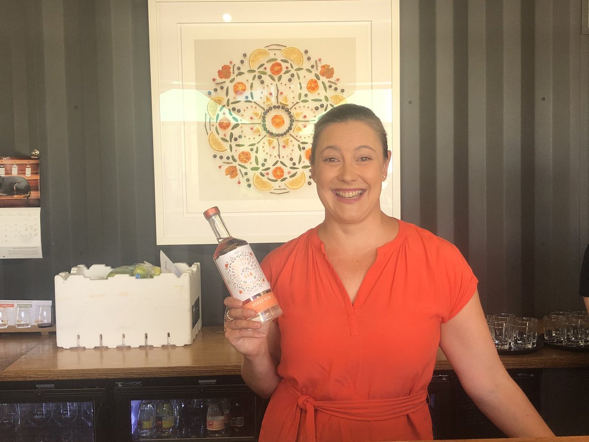 First stop on DeTours for <a href="/tourdownunder/">Santos Tour Down Under 🚴🚴‍♀️</a> Festival of Cycling is Seppeltsfield Rd Distillers. Nicole Durdin guides us thru four different gins out on the deck