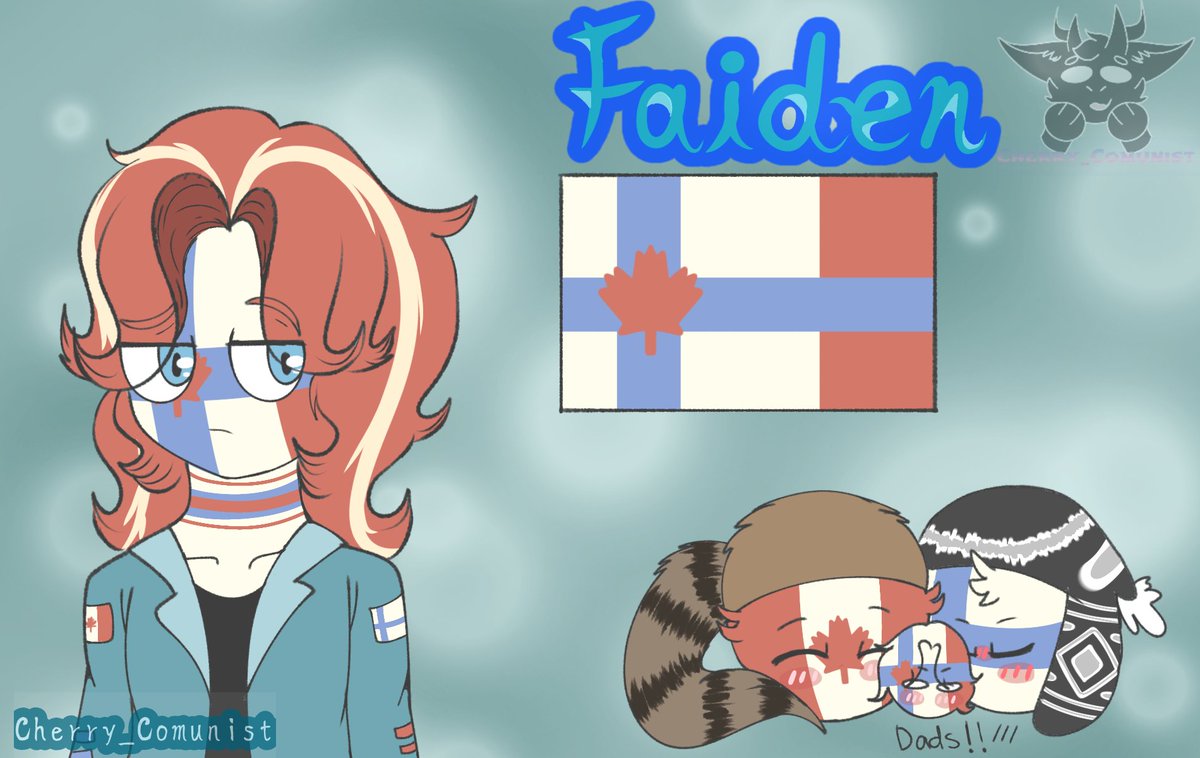 CherryComunist's tweet photo. I leave you a fanchild of one of my guilty ships. I did it when I joined the fandom about a year ago but I barely drew it 

#CountryHumans #Countryhumansfinland #countryhumanscanada #Countryhumansfanchild #Countryhumansart #art #artist #drawing #fanchild https://t.co/3JP6j979GD