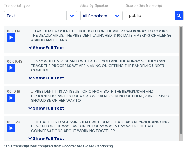 WAY WITH DATA SHARED WITH ALL OF YOU AND THE PUBLIC SO THEY CAN TRACK THE PROGRESS WE ARE MAKING ON GETTING THE PANDEMIC UNDER: CONTROL.

//

🤔

//

What additional data and dimensions would you like to see explored?