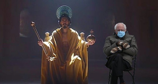 Thread of “Who did this?!” photoshops of Bernie staying warm at the inauguration: