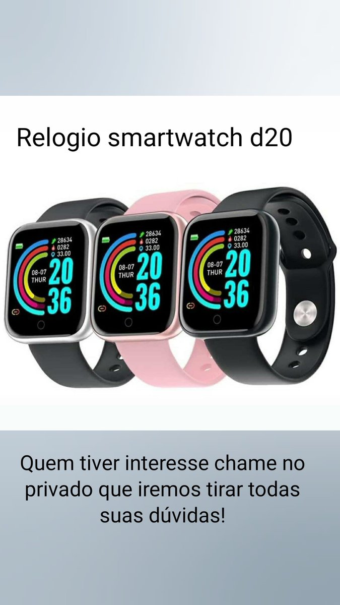 STORESMART2's tweet image. Relogio smartwatch d20 &quot;Modelo 2021&quot;