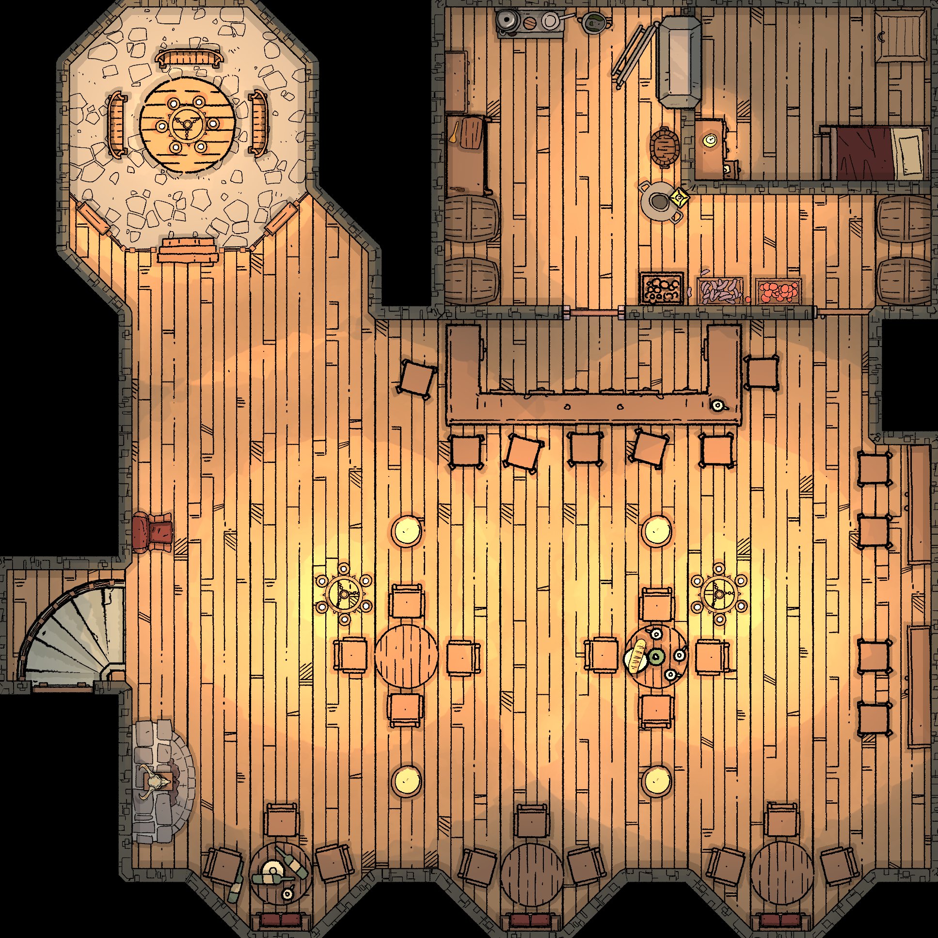 D D Thieves Guild Map تويتر \ 128Th Art على تويتر: "Couple Simple Maps That I Made For Previous  Game Session - Tavern "Golden Seagul" And Inn "Sailor's Rest". First One Is  Facade Establishment Of Re-Structured Thieves