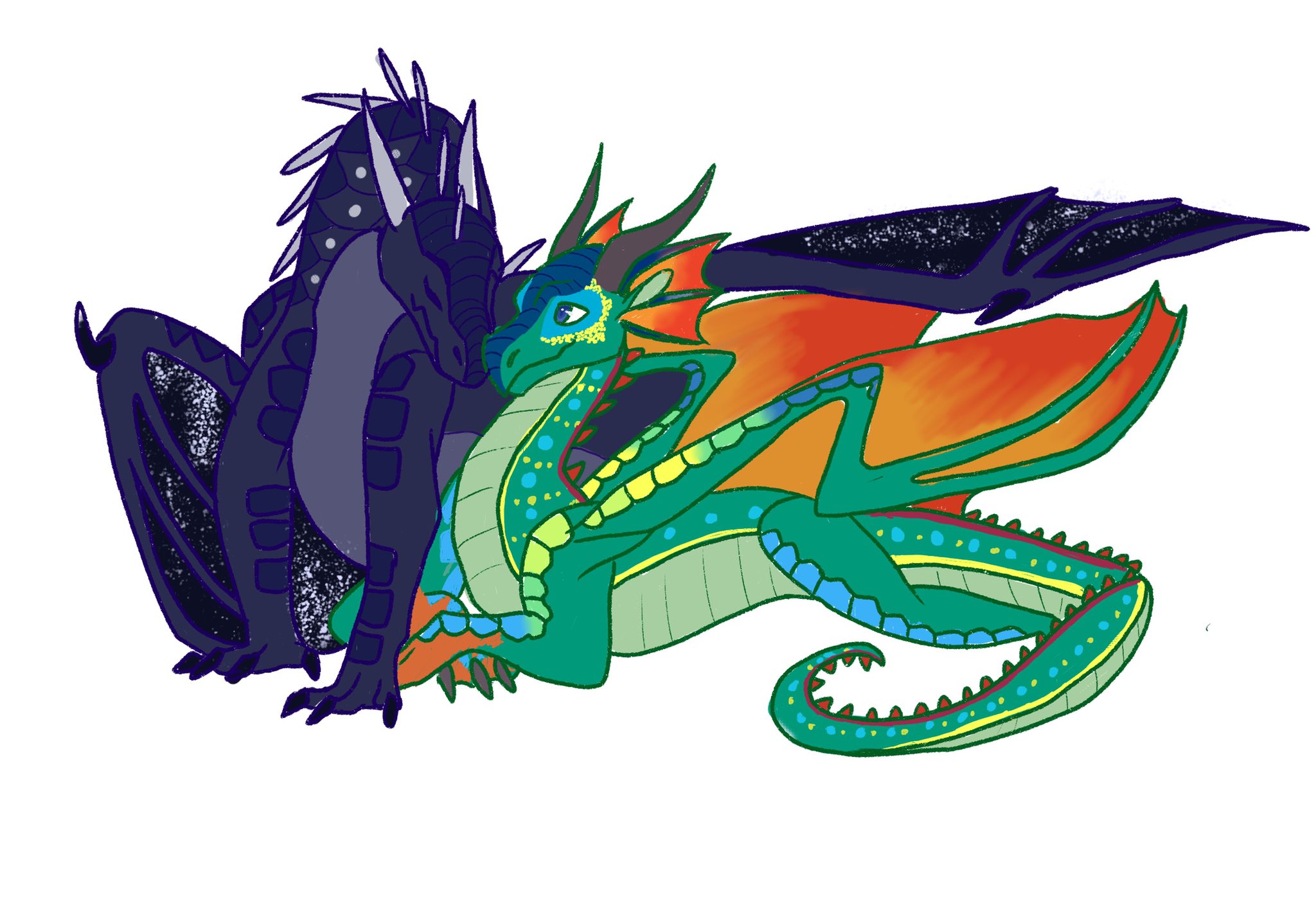 Kye Comissions Deathbringer And Glory Used Ref In This One Wof Wingsoffire T Co Uqebtqotos Twitter