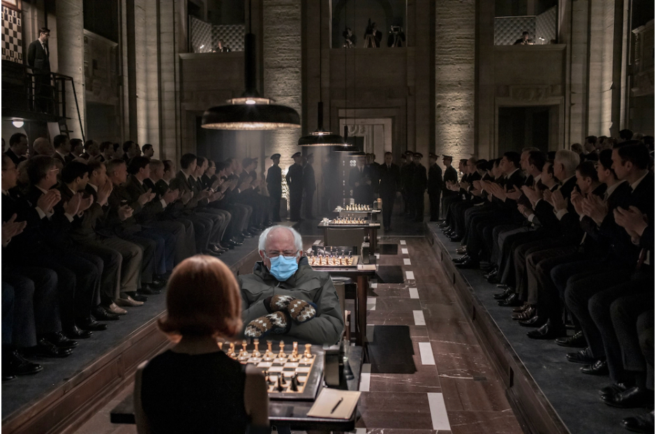 Did you know <a href="/BernieSanders/">Bernie Sanders</a> was also in #TheQueensGambit ? #FeelTheBern #BernieSanders #InaugurationDay