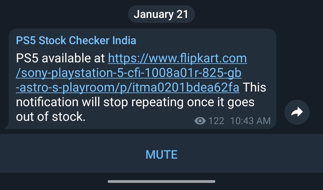 AnuranBarman's tweet photo. Is it false positive? If the bot is 1second delayed then according to this, stock got ran out in 2 seconds? @shantanugoel @PS5India https://t.co/bCXsuAO4v0
