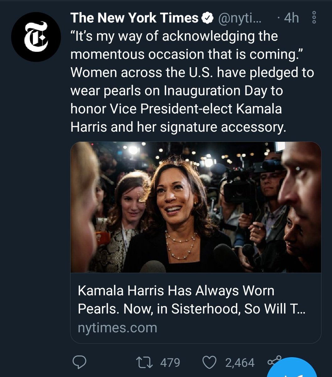 FloodlightsD's tweet photo. "Let them eat cake" - Marie Antoinette
"Let them wear pearls" - New York Times https://t.co/0skrXueQEq