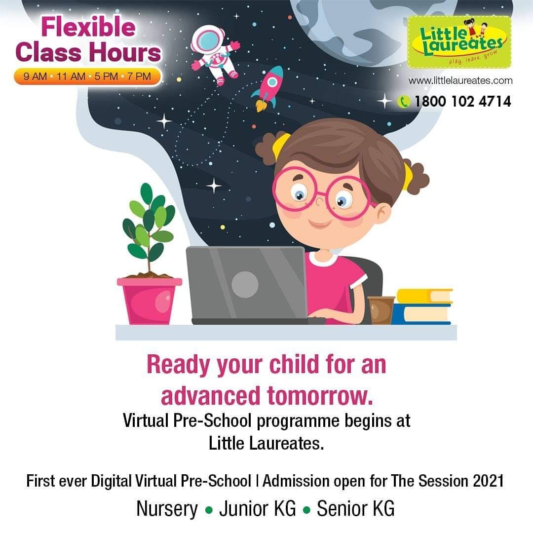 LLaureates's tweet photo. Little Laureates brings to you the first digitally enabled virtual pre-school for your child to enable them to be future ready in advance.

Please visit our new website https://t.co/UBUJ7n77eN for Demo Classes and Admission.

#Preschool #VirtualClasses #Kids #HomeLearning https://t.co/sMYlqp6yny