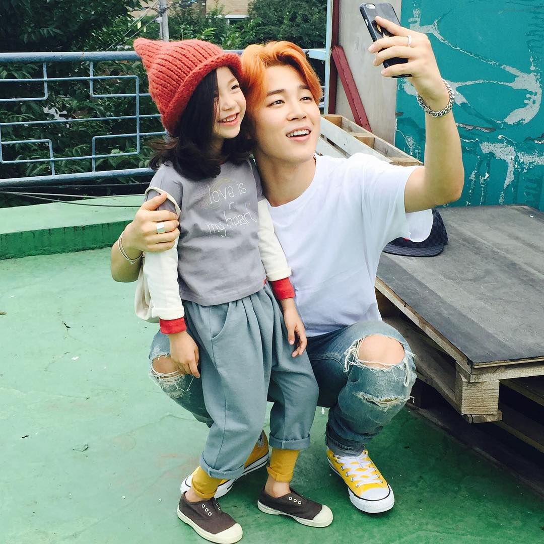 Of course  #Jimin with kids! I have a die hard fan of him in my house who beg her Dad to buy her an sc ticket just to see him up close, sadly we are not lucky to get one.  @BTS_twt