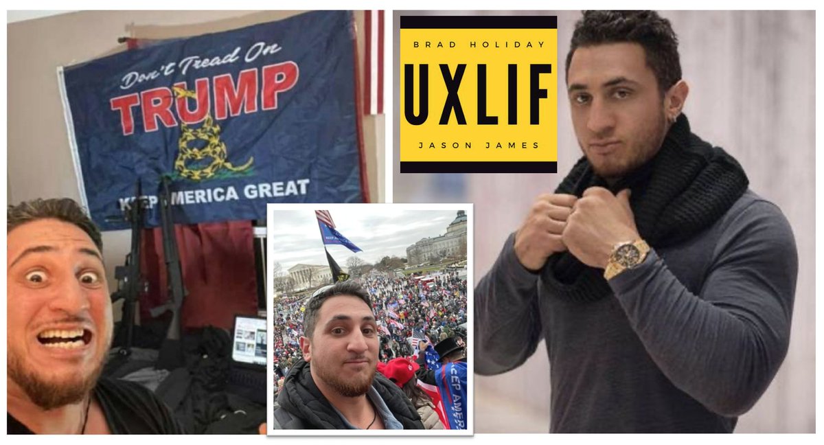 Samuel Fisher, 35, aka "Brad Holiday" is charged with bringing “multiple firearms and a bulletproof vest,” to Washington, D.C. Fisher who operates “LuxLife Dating Coach” then bragged on Facebook about his role.  https://www.thedailybeast.com/samuel-fisher-conspiracy-addled-nyc-pickup-artist-arrested-in-capitol-riots