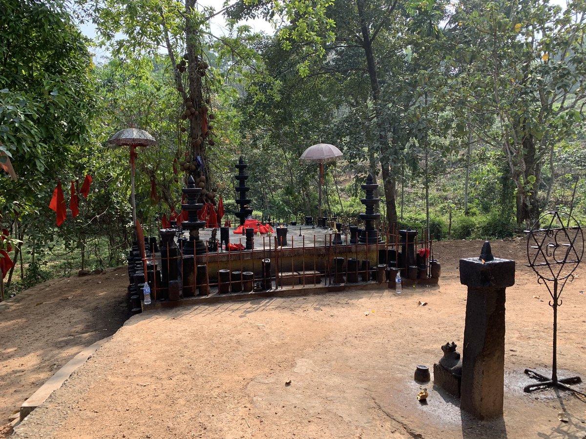 Then we visited “Mala” (mountain) temple . Here offering is liquor, betel nut, paan leaf etc ...Pooja was done was folks who used to live in mountains. They are not trained priests . We did everything with same reverence. Offering is a portion of liquor and betel nut, paan leaf