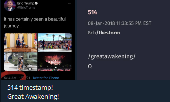 4/ Mixed within this certainty that the military would take action, influencers pushed decodes that confirmed the storm was coming. The past 48hrs watching QAnon was the observation of an entire community getting high on hope.... a high from which they are currently coming down.