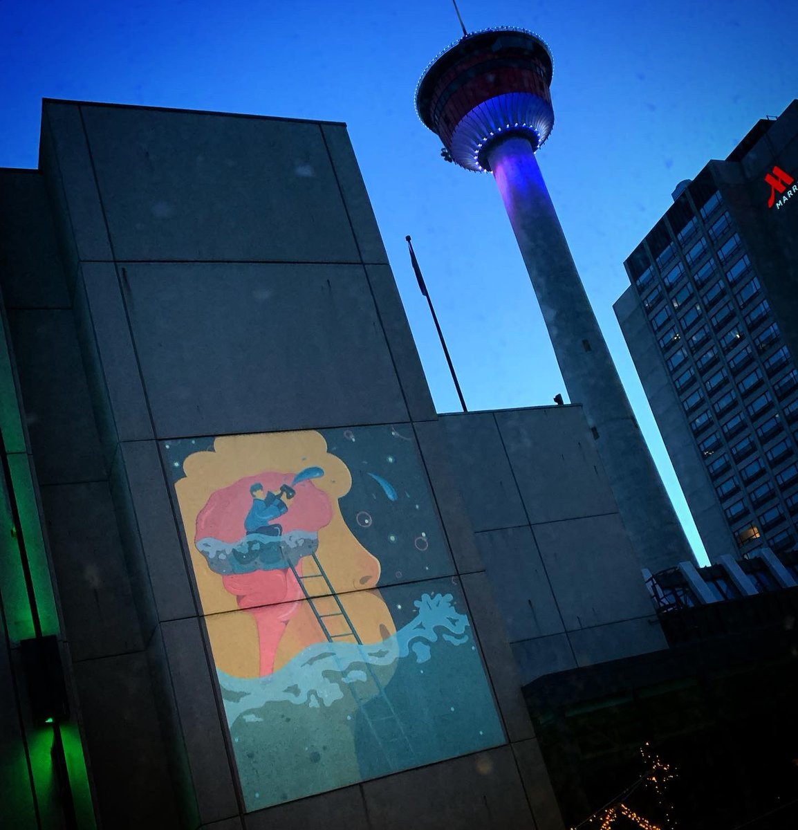 jenipeep's tweet image. Check it out! Test projections for Project Projekt are looking great!! Projectprojekt.ca @KeliPollock @Glenbow #yycarts #projectprojekt