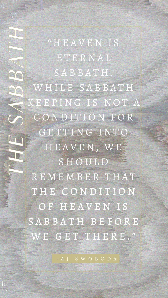 theforgebmt's tweet photo. TIPS FOR PRACTICING THE SABBATH:
-Stop 🛑 (working, worrying, wanting)
-Rest 💤(sleep in, take a nap)
-Delight ♥️ (do anything that gives you life)
-Contemplate 💭(keep God before your mind)

Get that rest for your soul! https://t.co/WlBNAvXceC
