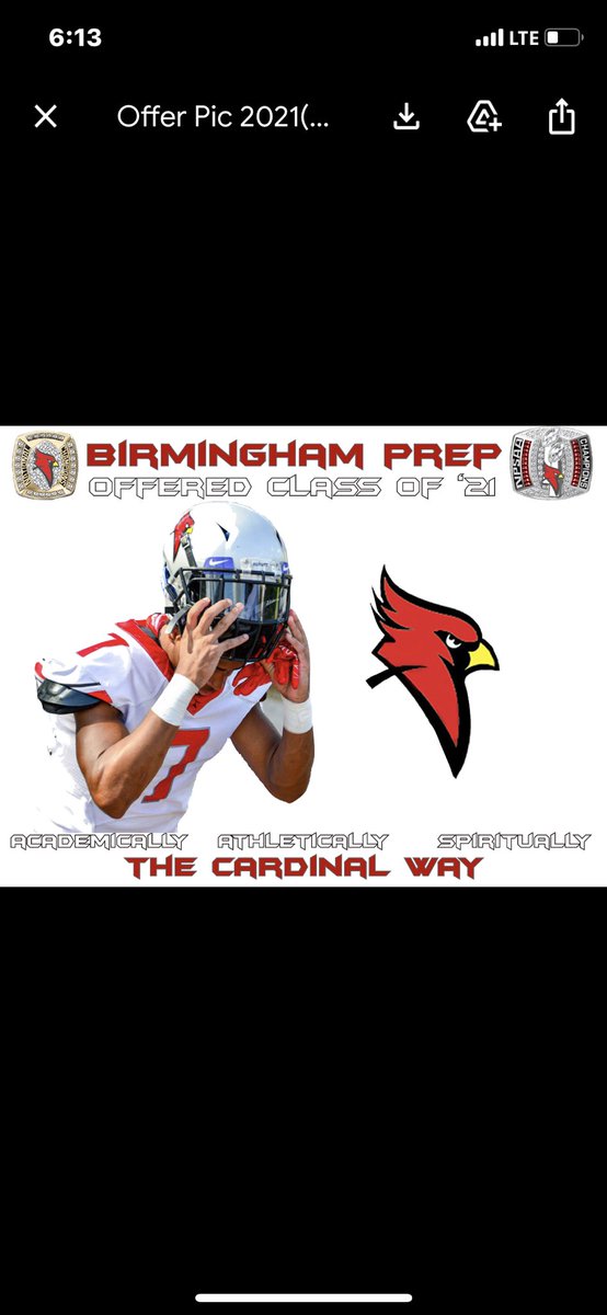 jaydenj32921628's tweet photo. Blessed to receive my second offer from Birmingham prep!! @Coach_Morton60 @QBCoachHaynes https://t.co/KjzCG3js1C