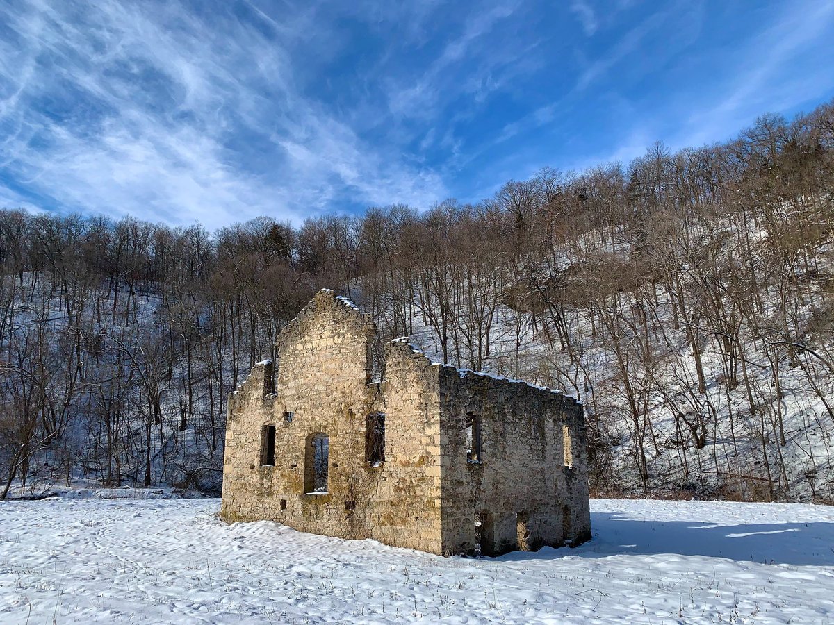 Battered by time and weather, but holding on: For more than 150 years this old mill has witnessed the seasons pass, tucked in its corner of a valley in southeast #Minnesota https://t.co/HlEFM6FMax