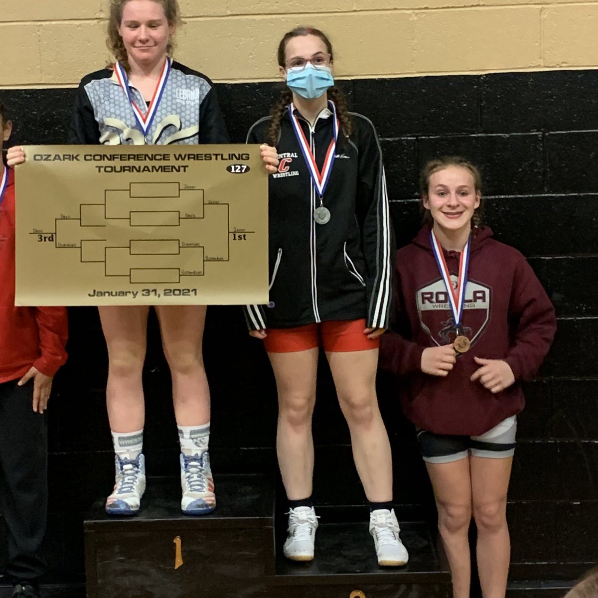 Wrestle_CHS's tweet photo. OZARK CONFERENCE MEDALISTS: Catherine Dutton 1st and Isabella Richardson 2nd! GO BULLDOGS!!! https://t.co/0667lKddNy