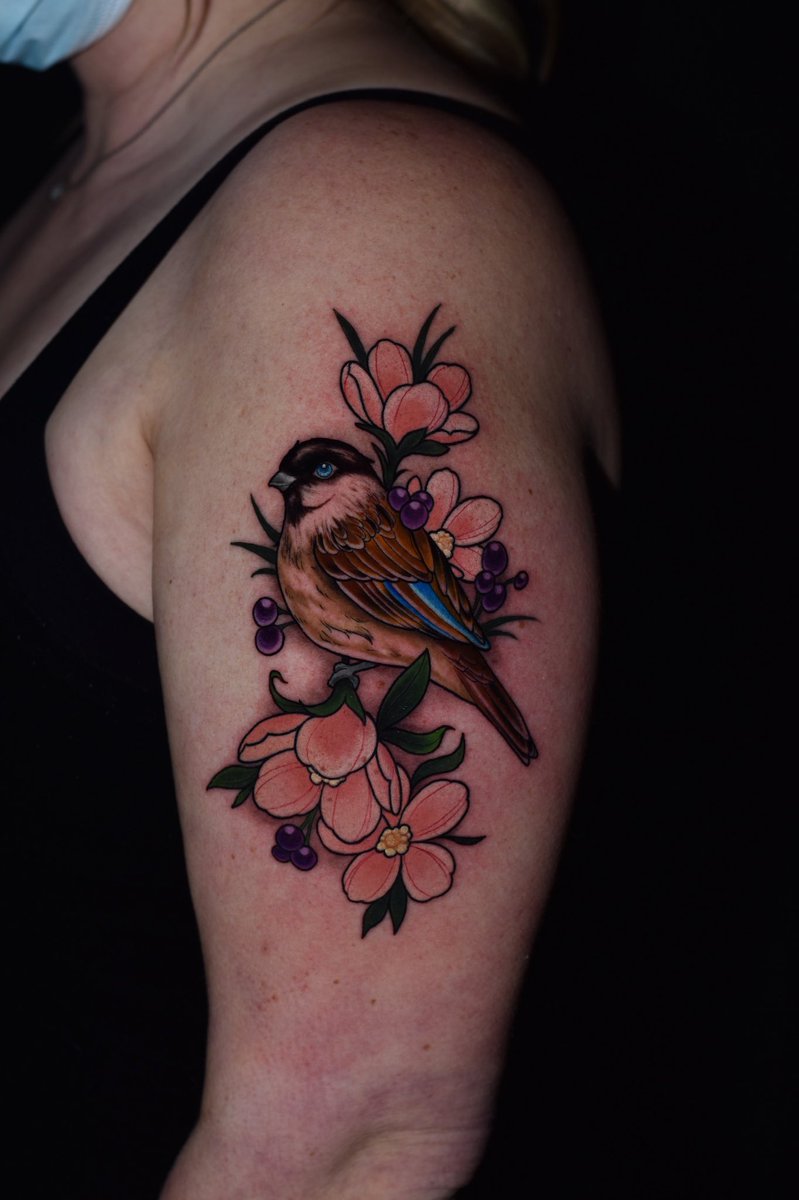 Today’s work! I’ll never get tired of nature tattoos