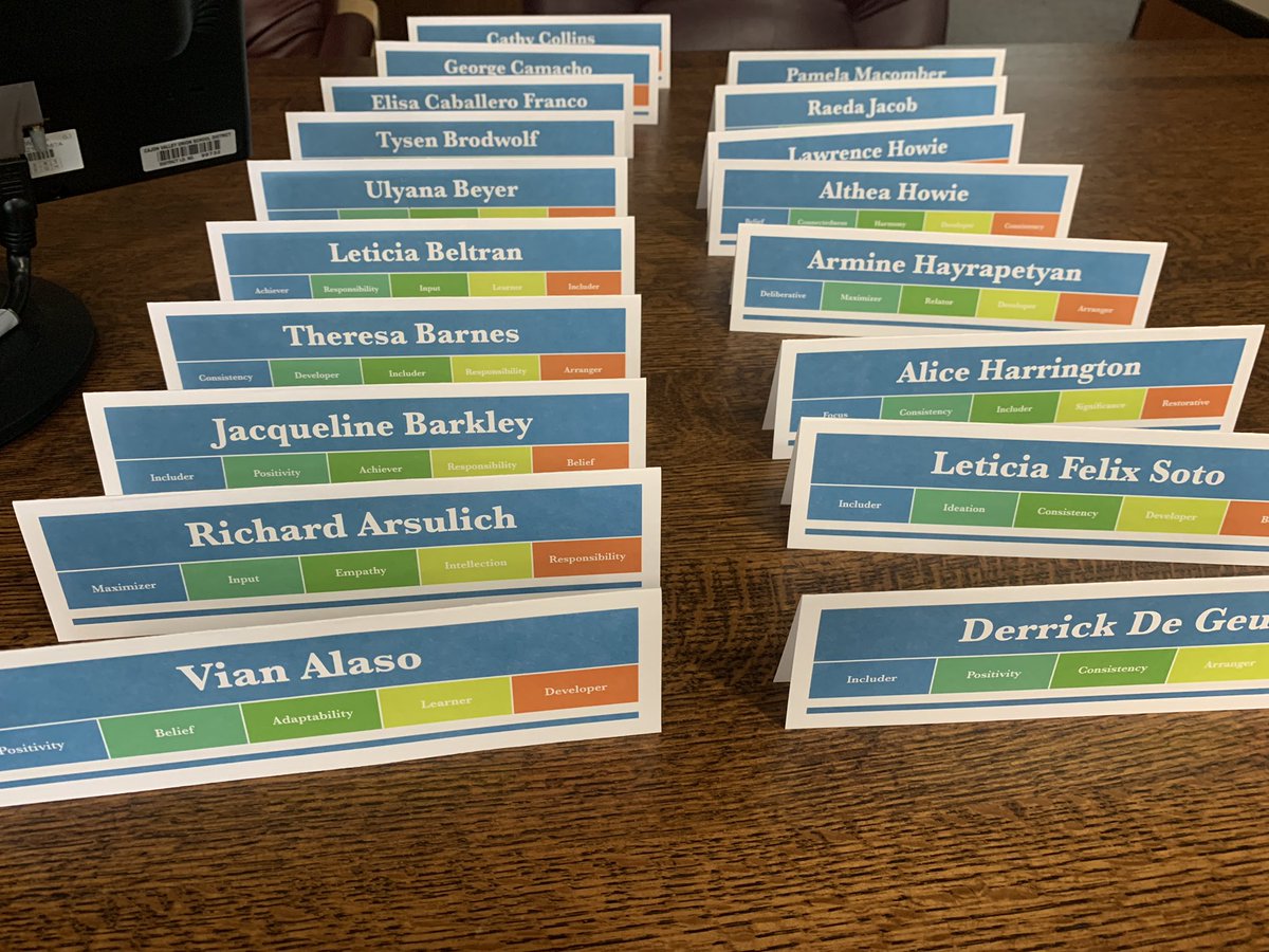 EdHidalgoSD's tweet photo. Three members from our Transportation Dept named and claimed Consistency and Includer in their top 3 @CliftonStrength themes with Positivity, Ideation and Developer in between. Amazing humans, part of an amazing team. #StudentsFirst #DignityinAllWork https://t.co/iT1l89pe0i
