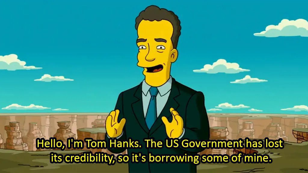 OtherCoolCam101's tweet image. The Simpsons saw Tom Hanks coming.

 #CelebrateAmerica #CelebratingAmerica