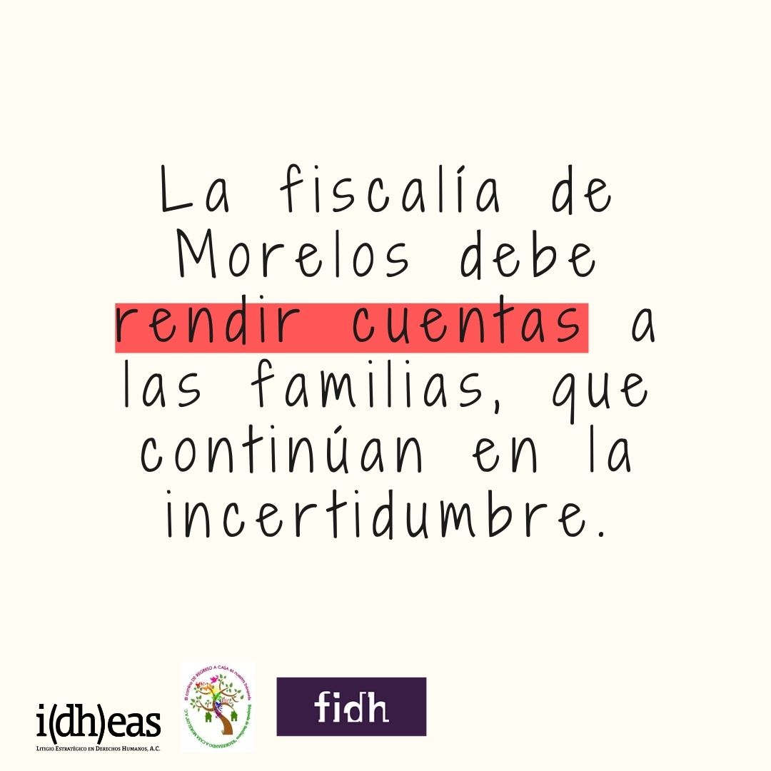 🔴 Acudimos a la ONU para solicitar un llamamiento urgente al Estado mexicano sobre la situación de la fosa común irregular de Jojutla, Morelos.

A casi 4 años de las exhumaciones sólo una de 85 personas ha sido identificada.

👉 bit.ly/2XUkMpj

#MéxicoAnteLaONU
