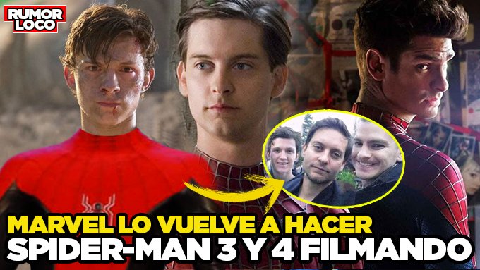 Redox115's tweet photo. ⚠️NUEVO VIDEO⚠️
🤯DE LOCOS🤯
💥SPIDER-MAN 3 Y SPIDER-MAN 4 SE ESTÁN FILMANDO AL MISMO TIEMPO? | ¿SEPARÁN #HOMECOMING3 EN 2 PARTES?😱
Enlace al vídeo abajo ;)
⬇️⬇️⬇️
https://t.co/cykqdfriYE https://t.co/6KMJlONdXH