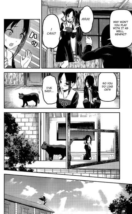 i hope this cat becomes a main character. if I don't see it in the student council room every chapter after this i will be disappointed 