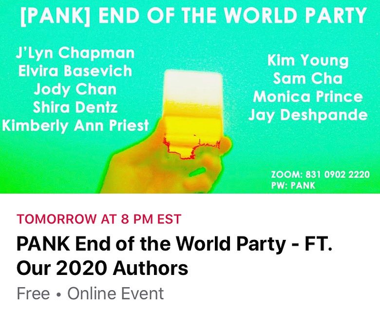Shira Dentz (@dentzshira) on Twitter photo now that we’re more relaxed, pls join me tomorrow reading with other new PANK authors! Zoom Meeting ID: 831 0902 2220 <a href="/pankmagazine/">PANK Magazine</a> <a href="/poetic_moni/">Monica Prince—ROADMAP AVAILABLE NOW!</a> <a href="/jroycepoet/">Jessica Royce Fischoff</a> <a href="/chriscampanioni/">Chris Campanioni</a> <a href="/EBasevich/">Elvira Basevich</a> now that we’re more relaxed, pls join me tomorrow reading with other new PANK authors! Zoom Meeting ID: 831 0902 2220 <a href="/pankmagazine/">PANK Magazine</a> <a href="/poetic_moni/">Monica Prince—ROADMAP AVAILABLE NOW!</a> <a href="/jroycepoet/">Jessica Royce Fischoff</a> <a href="/chriscampanioni/">Chris Campanioni</a> <a href="/EBasevich/">Elvira Basevich</a>