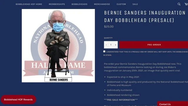 Sanders's inauguration look promptly gets a bobblehead hill.cm/GqMMEZi