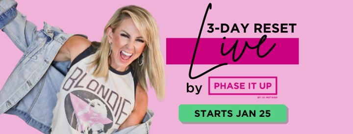 phaseitupby131's tweet photo. The last time we did a 3-Day Reset for the Phase It Up fam, the results women were seeing were AMAZING. Plus it was SO MUCH fun! So, we’re doing it again, but BETTER. Join us for our 3-Day LIVE Reset from January 25-27. 

https://t.co/FuDBAgpCOy https://t.co/b8ENAIYTwt