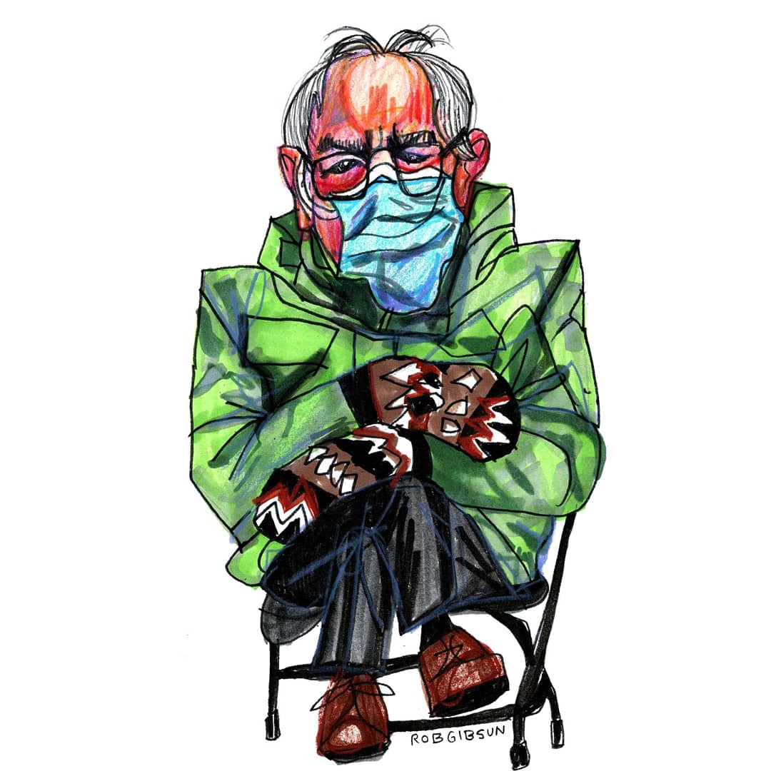 I CALL THIS PIECE "BERNIEAUGURATION" 😂🤣🔥 POLITICS IS SERIOUS BUT YOU GOTTA HAVE FUN <a href="/BernieSanders/">Bernie Sanders</a>