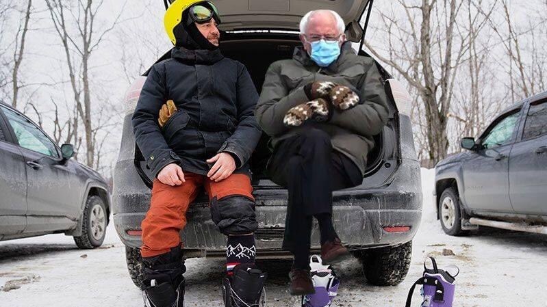Bernie Sanders today is a whole mood and I'm here for it.