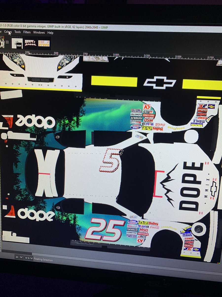 SpeedZoneFilms_'s tweet photo. Cookin up a new iracing scheme. #DopeSnow https://t.co/OILkrbpNOh