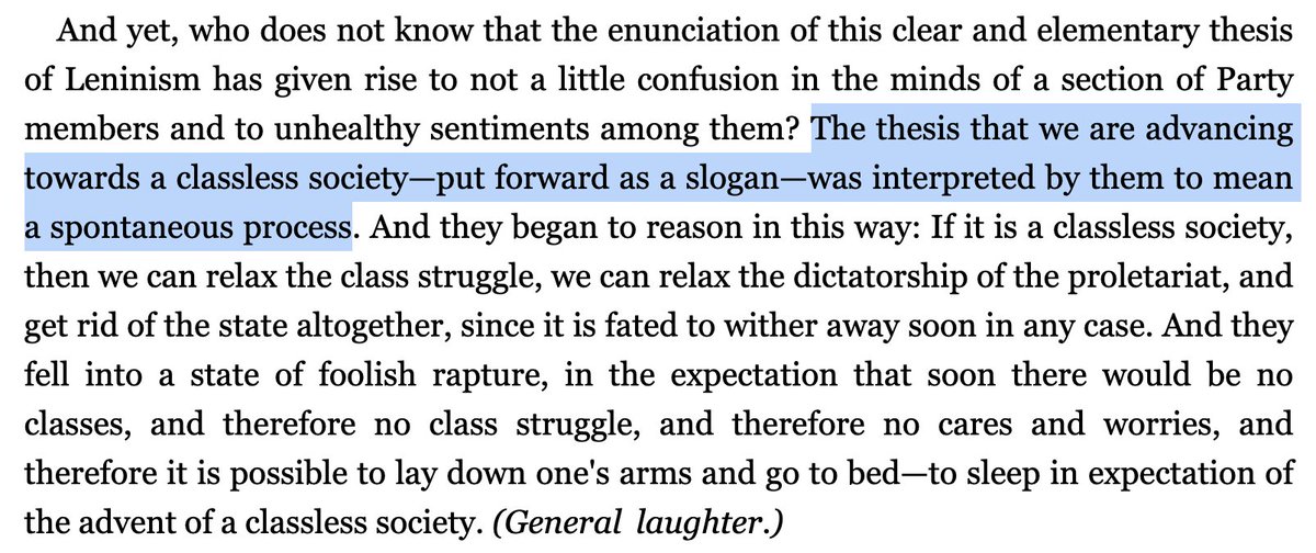 Stalin's address to the 17th congress is worth reading in its entirety, but here are some relevant quotes  https://www.marxists.org/reference/archive/stalin/works/1934/01/26.htm