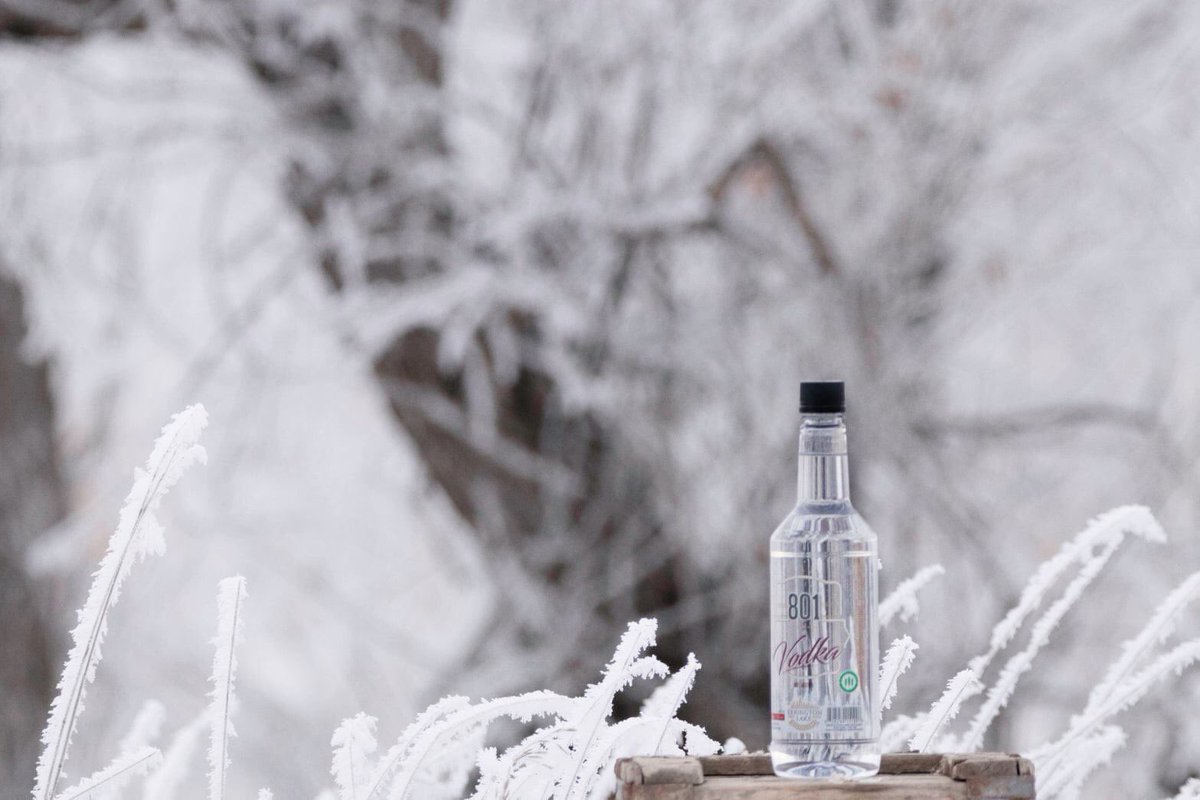 Frosty days deserve something just as crisp! 

Our Saskatchewan made premium 801 Vodka made from ingredients grown right here in #Saskatchewan