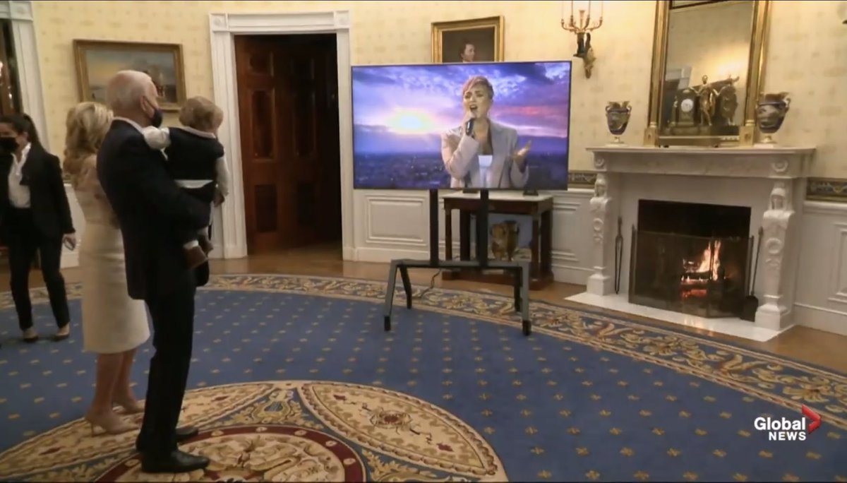 demixready's tweet photo. president biden and first lady jill biden watching demi lovato perform at the #inauguralconcert #InaugurationDay https://t.co/Dbs6mMLwDn
