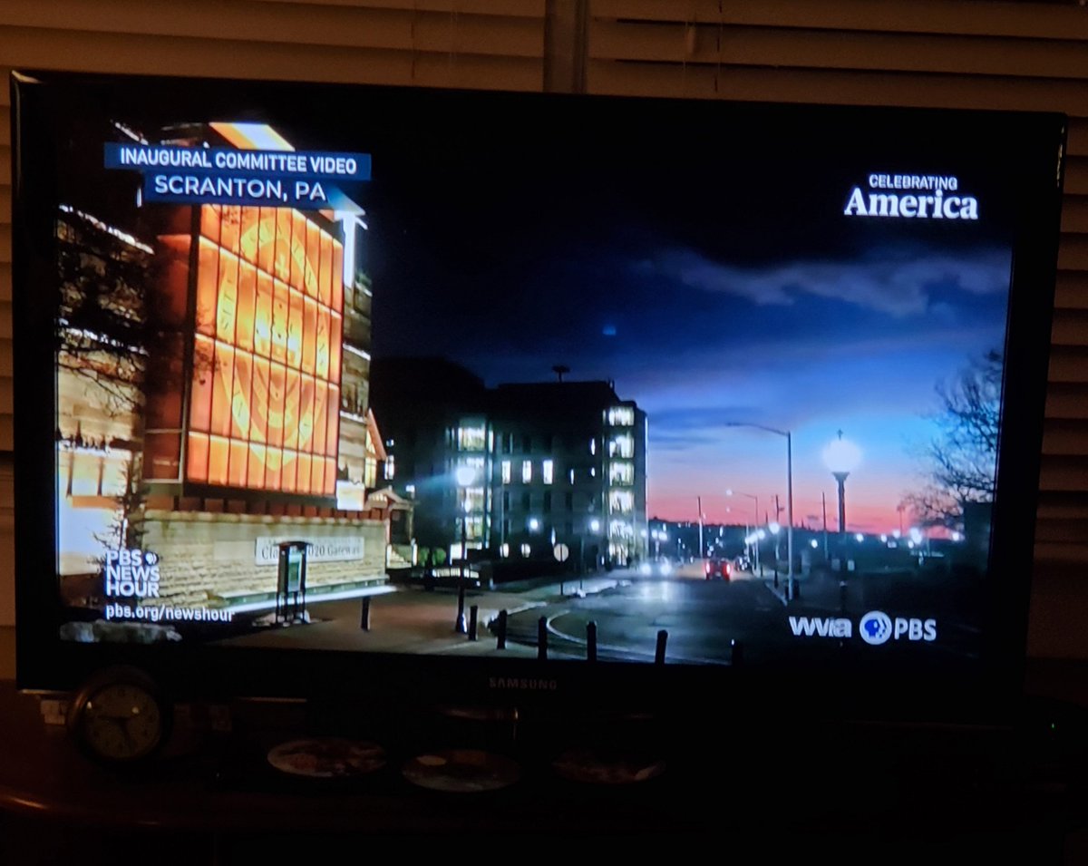 kmwdurkin's tweet photo. A shout out to #Scranton in tonight's #InauguralConcert! https://t.co/zxxNAMmY4J