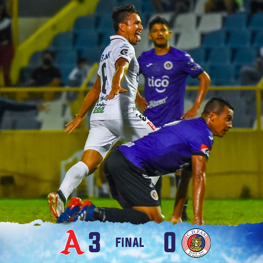 Termina el juego en el <a href="/ecuscatlan/">Estadio Cuscatlán</a>   | <a href="/AlianzaFC_sv/">Alianza Fútbol Club</a> 3-0 <a href="/CDeportivoFAS/">Club Deportivo FAS</a>
 #ALIvsFAS
 
#AlianzaFC #Apertura2020