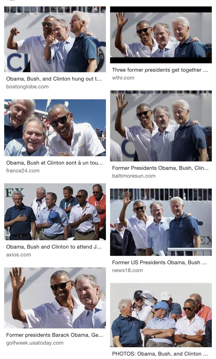 Judi_Bean's tweet photo. I love the Tres Amigos! 
@BillClinton @BarackObama #GeoegeWBush https://t.co/wQiS7QLWMg