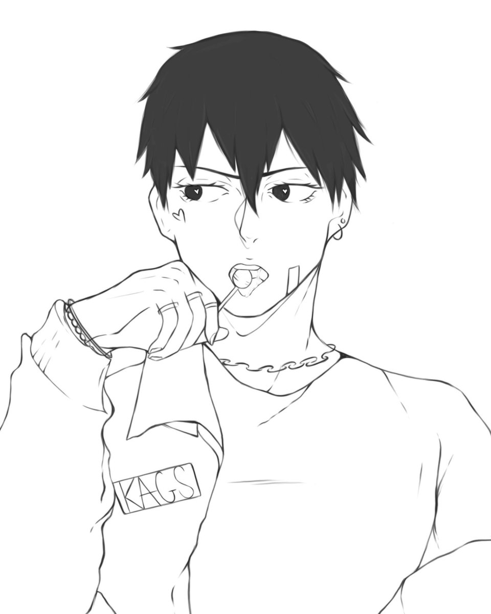 nelrrrr's tweet photo. kags🍬🍬 #Haikyuu #haikyuufanart #anime #kageyamatobio https://t.co/Yr3qkXm5Cj