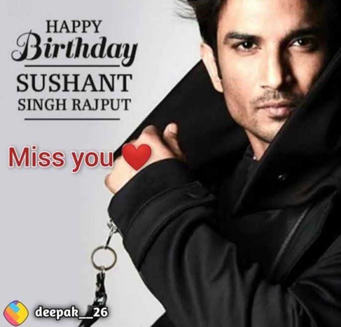 Happy Birthday To You Sushant Singh Rajput Sir. We Miss You 