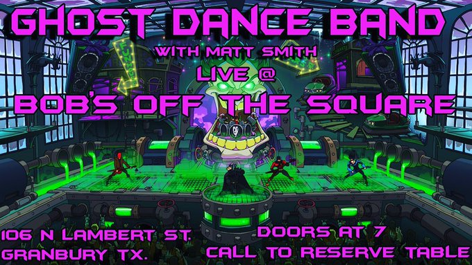 SATURDAY GRANBURY TX  First show of the year! We&rsquo;re going to be in Granbury at Bobs Off The Square!   Matt