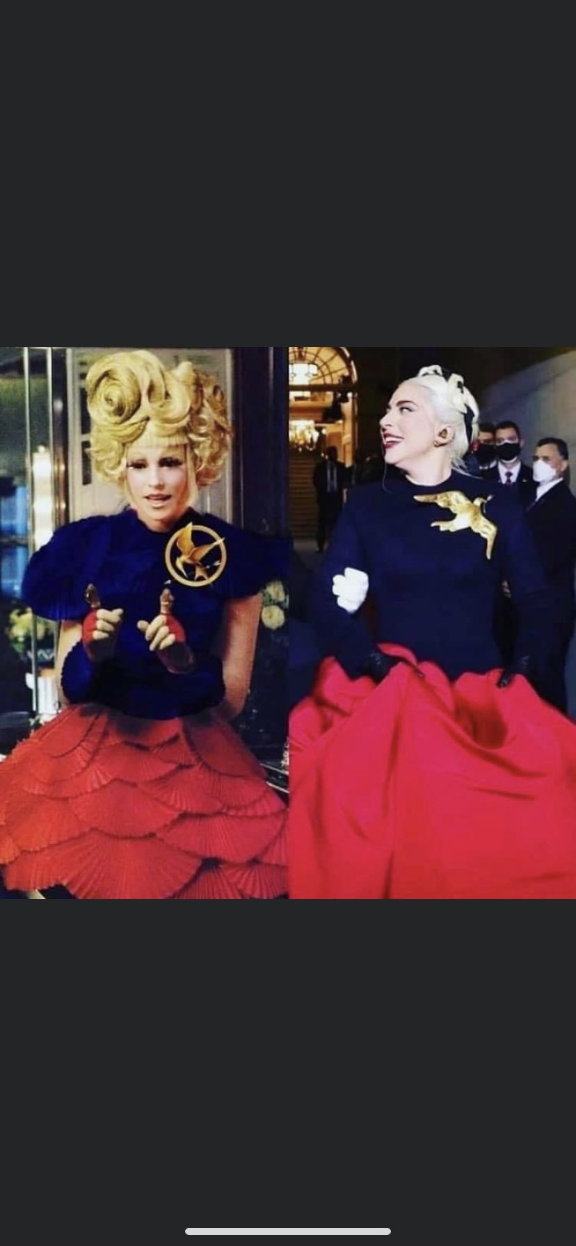 Lol I didn’t watch but did this really happen? Did Gaga legit dress in hunger games attire? Cuz if so