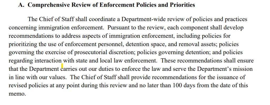 Section A implements a top to bottom review of DHS policies around immigration - that is incredibly important start to create a fair, humane, and workable system. Report due within 100 days  @TomJawetz breaks down why that's important here  https://www.americanprogress.org/issues/immigration/news/2021/01/11/494390/executive-action-can-build-fair-humane-workable-immigration-system/