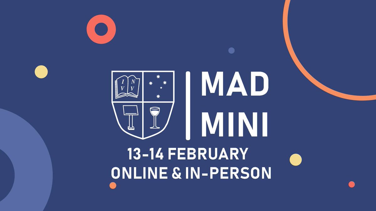 monash_debaters's tweet photo. MAD MINI IS BACK!!!

This year in a hybrid format - so you can argue with your friends online and in-person!! With great people, food and alcohol (in that order!) MAD Mini has everything that makes in person debating great!

https://t.co/HGWLgp2Mb8 https://t.co/l6ujwMrsmf