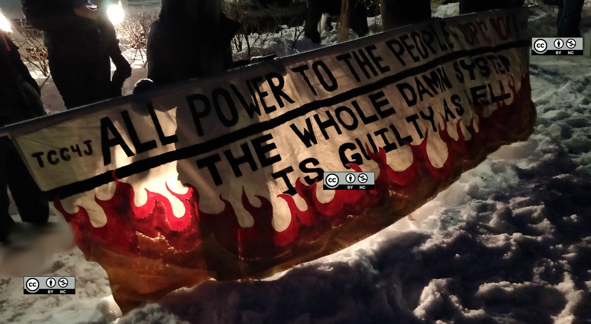 Jan 20, J20 Inauguration Day Protest, what may have been over a hundred people came out in Minneapolis for protest/rally in the cold weather. There was a march to the former 3rd precinct. Multiple speakers from Anti-War Committee, Climate Justice Committee, MIRAC, and CUAPB... /1 https://t.co/7HvLlfdFnX