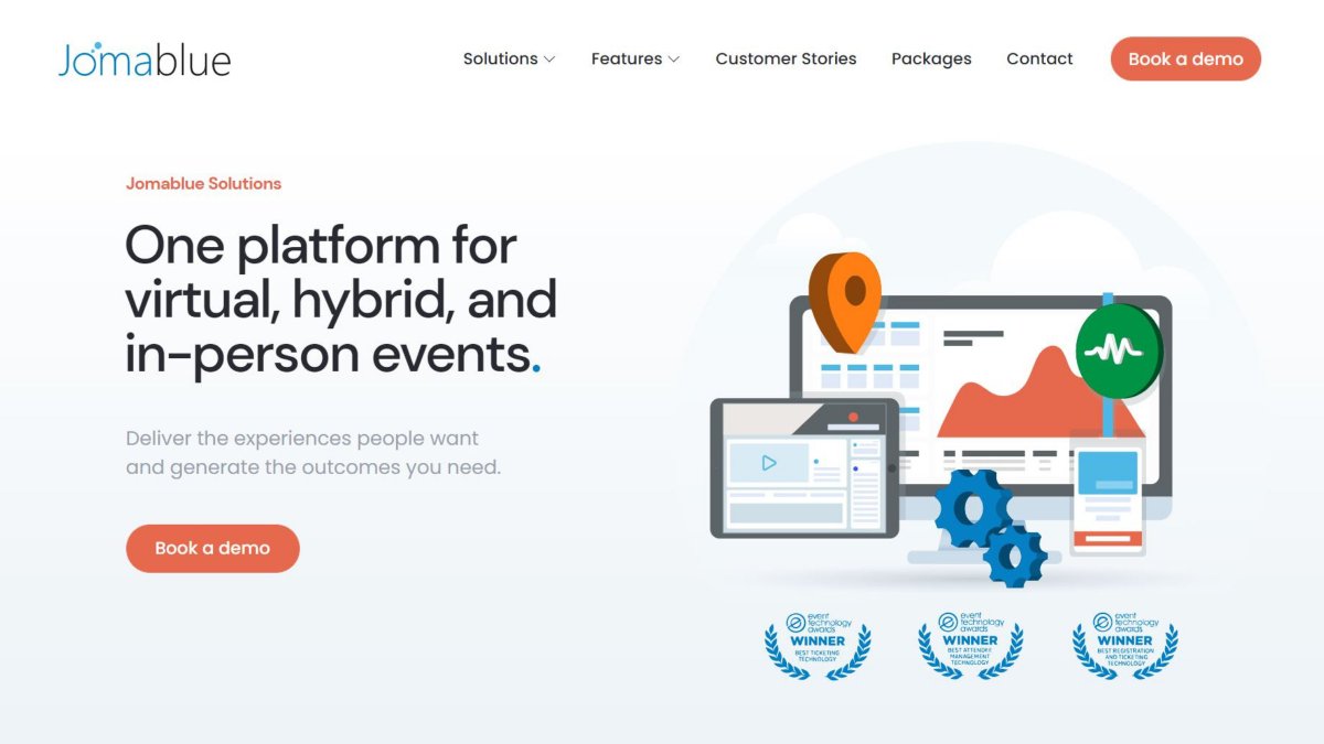jomablue's tweet photo. We are celebrating our fresh new-look website. Check-it out!
https://t.co/ccrXlclUo2
While you are there why not request a demo to see the latest features to enable virtual, hybrid, and in-person events. https://t.co/1zyGIRvHm5