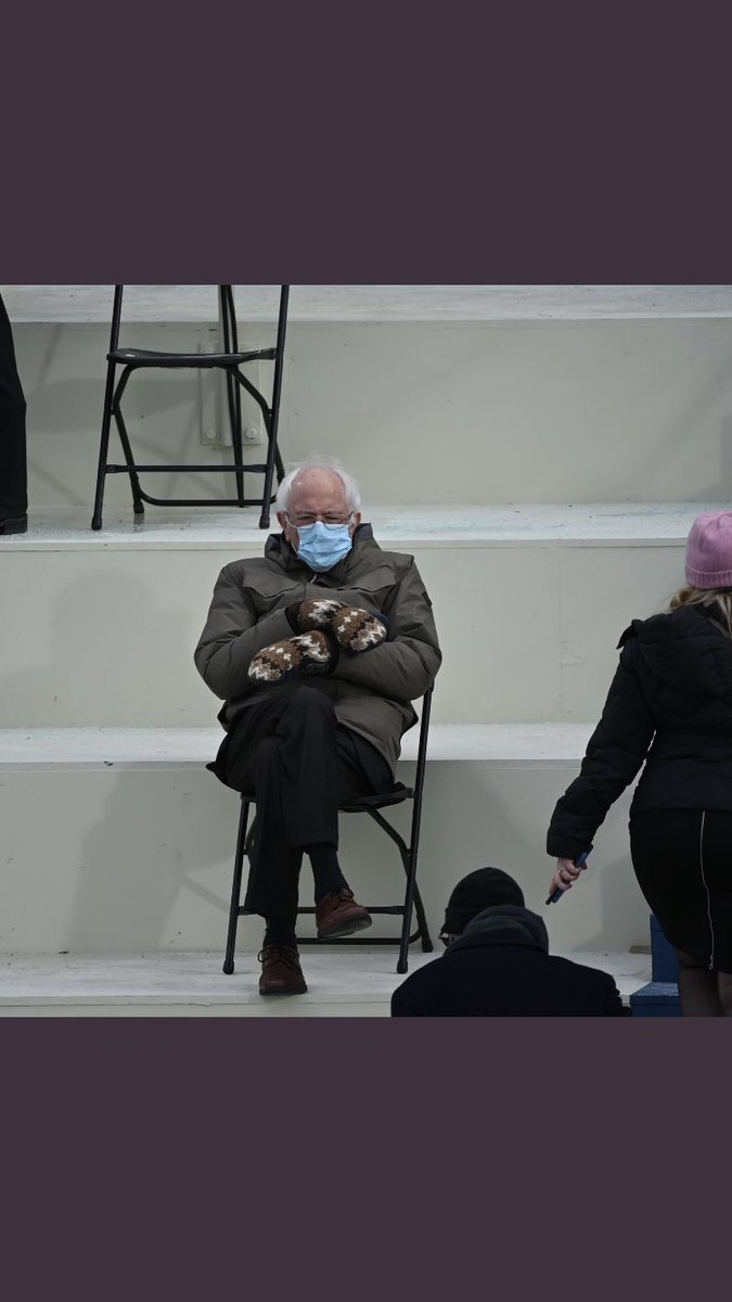 PaulJDudleyIII's tweet photo. What @JohnnyBcomedy , today was #Inauguration2021 ? I just thought this was a pic of @BernieSanders waiting outside of a #recordtown for the new @phish CD to drop! @home_made_man Say it! Anyway, everyone love each other, no matter your differences
#boles
#fatasses 
@JohnnyBshow https://t.co/VS3MA98Vc3