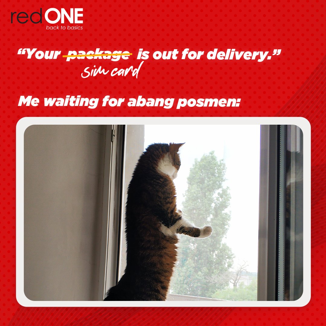 redONEMobileMY's tweet photo. Did you know? When you sign up for a redONE postpaid plan online, weโll deliver the SIM card to you for free! โ๏ธ Get a redONE postpaid plan now from as low as RM8 per month! https://t.co/w4Ntipgvsn
#redONENetwork #redONEMemangBest #WidestNetwork #FreeDelivery https://t.co/s33dWbvwwf