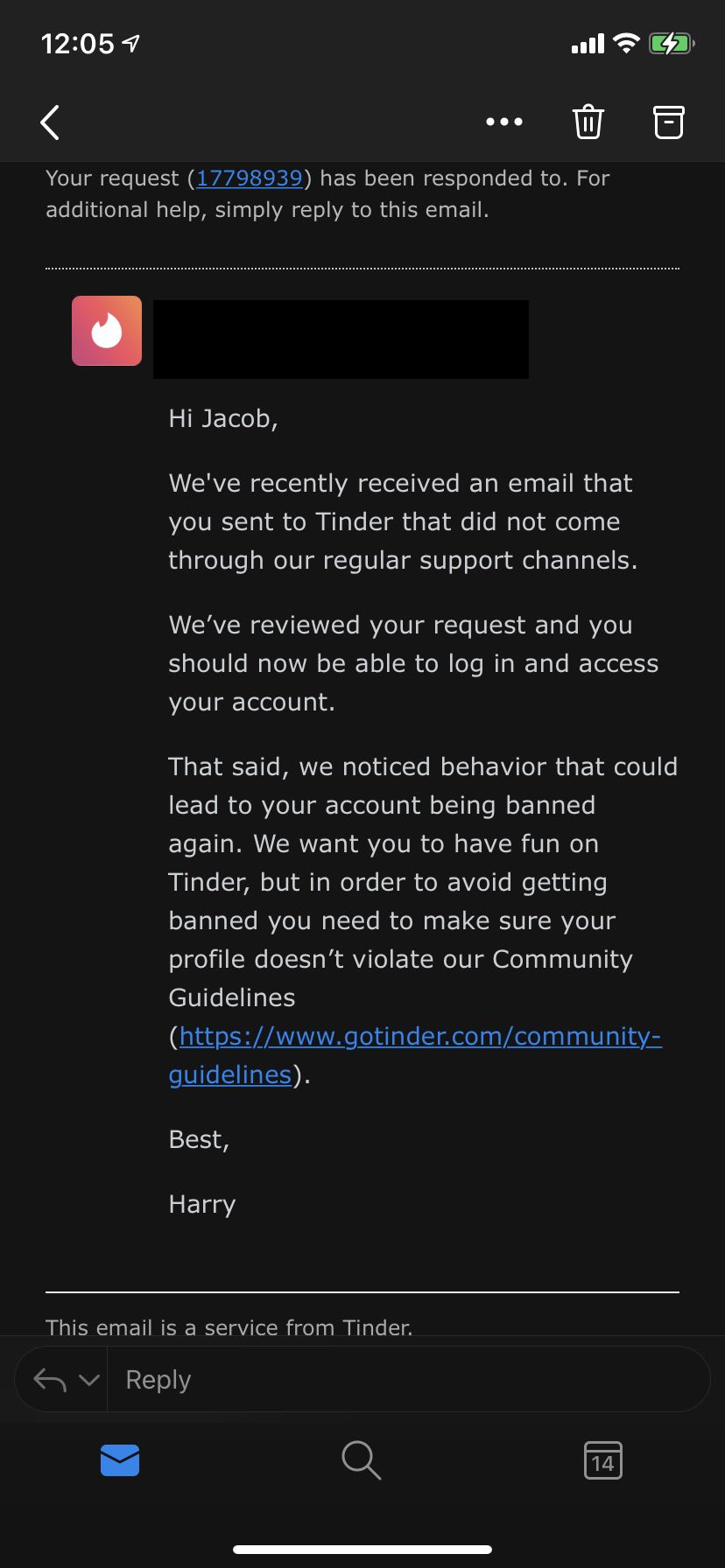 Banned has tinder account your been Tinder Membership