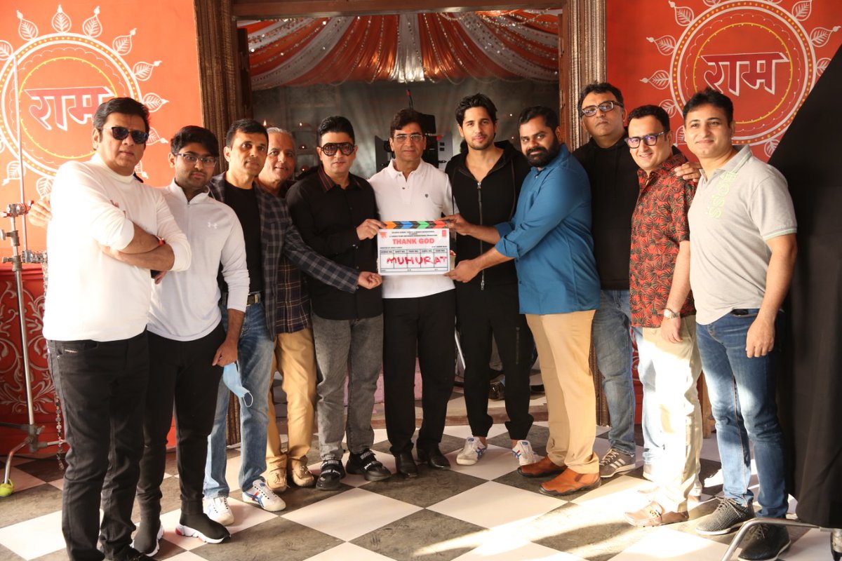 Lights. Camera. Action. 🎬🎥
The shoot for #ThankGod begins today in Mumbai !

@ajaydevgn @SidMalhotra @Rakulpreet @Indra_kumar_9 #BhushanKumar #KrishanKumar #AshokThakeria @SunirKheterpal @DeepakMukut @anandpandit63 #MarkandAdhikari #YashShah @TSeries #MarutiInternational